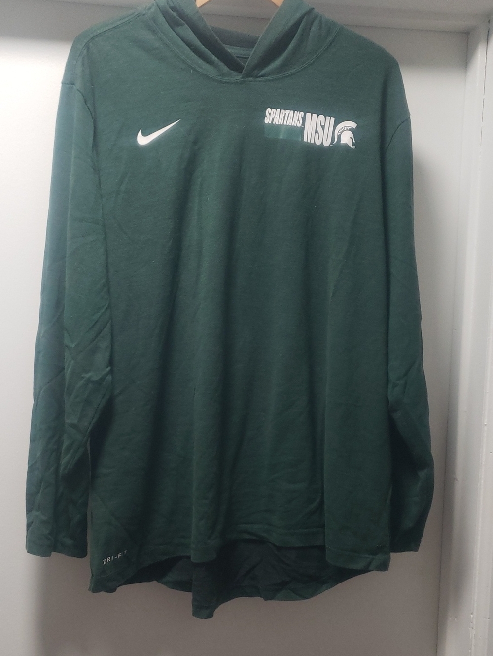 Nike MSU Spartans Long-Sleeve Hooded Tee